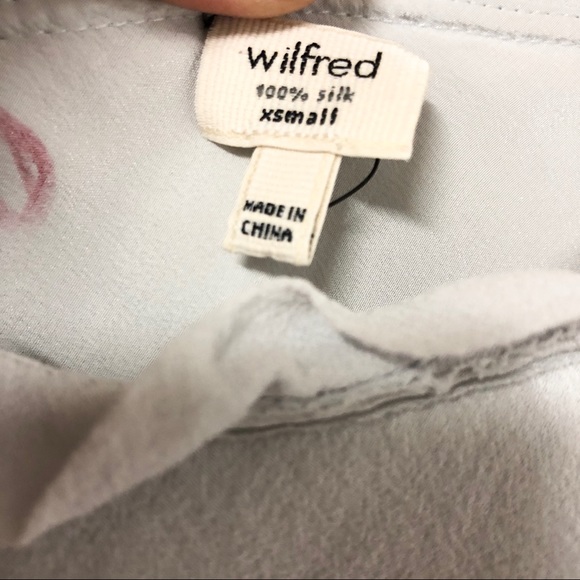 Wilfred Silk Mini Dress Light Grey - Picture 5 of 9